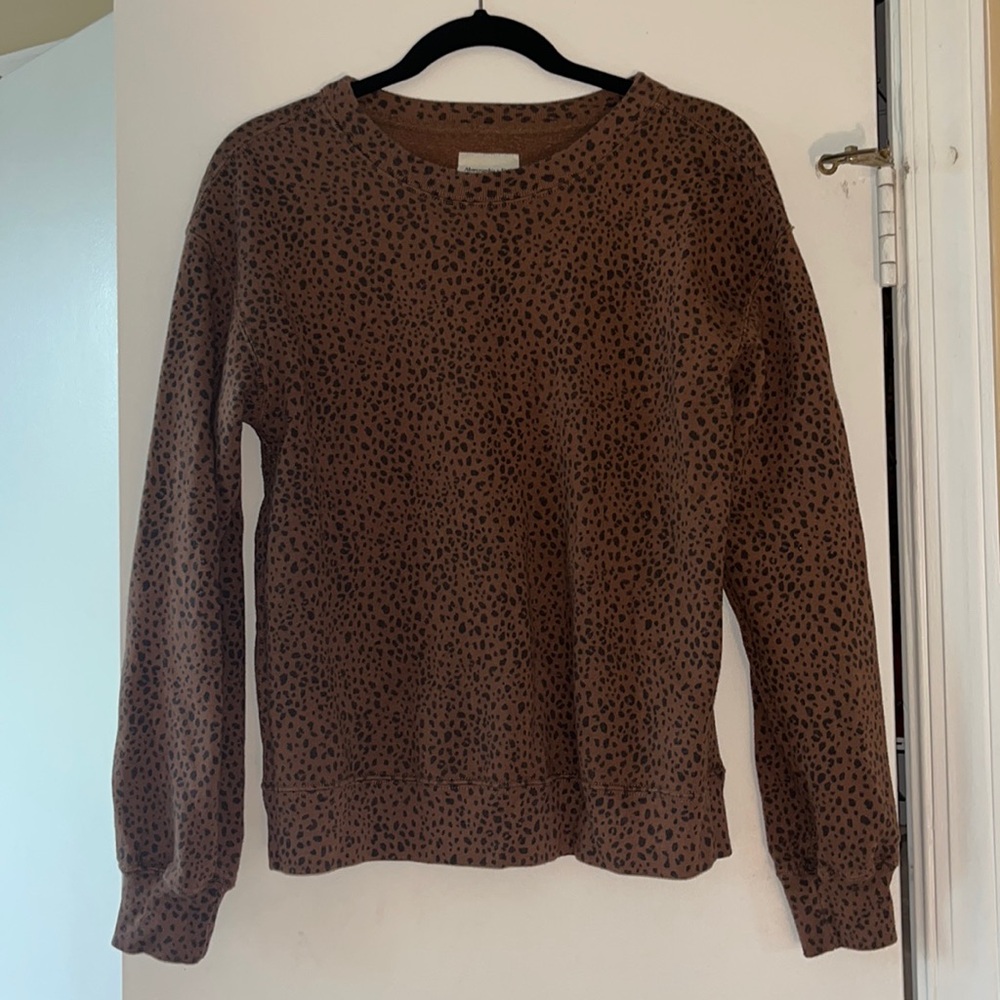 Abercrombie leopard print sweatshirt